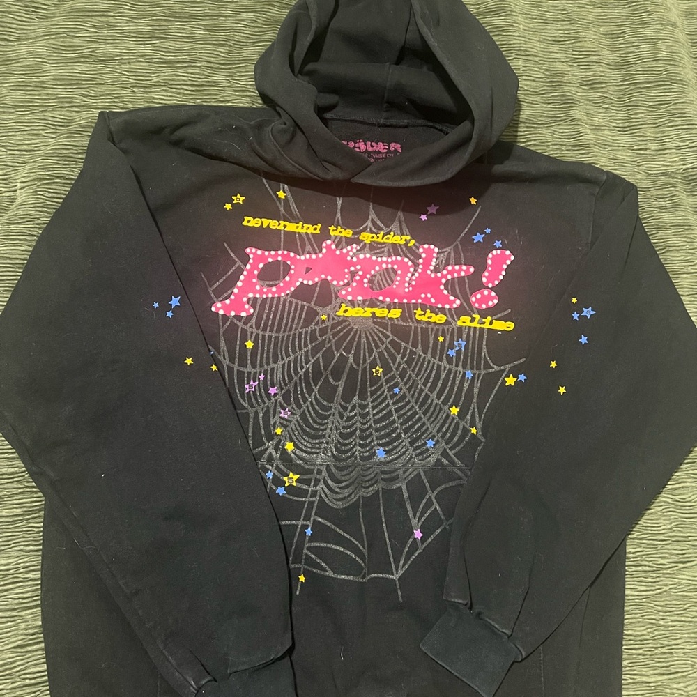 Black Graphic Hoodie Sweater